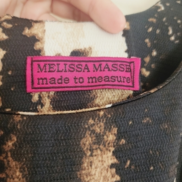 Melissa Masse Sleeveless Abstract Paint Casual Dress size Medium - Picture 3 of 5